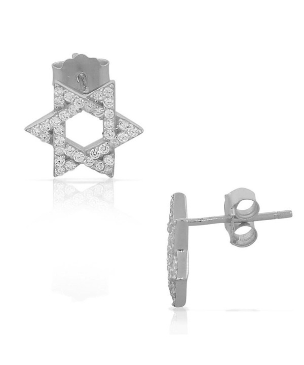 Sterling Silver Jewish Womens Earrings