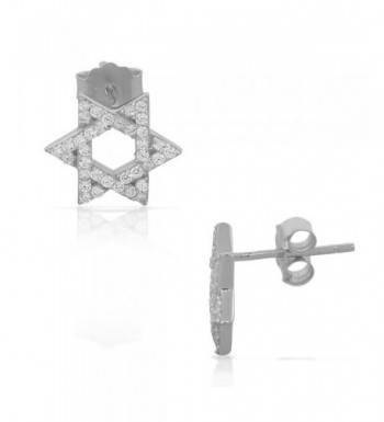 Sterling Silver Jewish Womens Earrings