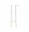 Womens Sterling Cultured Freshwater Earrings