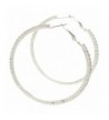 Earrings Silver Crystal Hoops Kikis