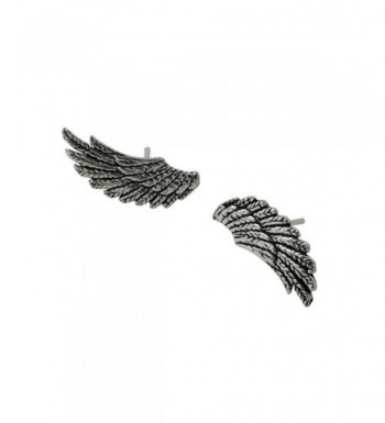 apop nyc Sterling Feather Earrings