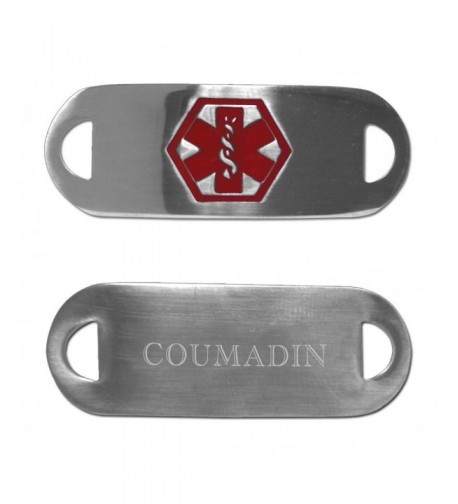 Medical Alert Stainless Bracelet COUMADIN