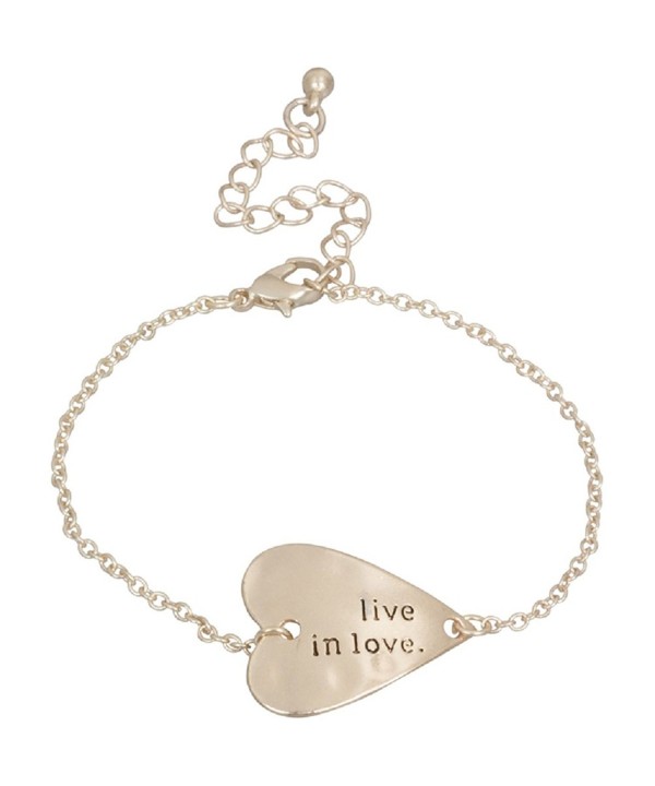 Heirloom Finds Sideways Heart Bracelet