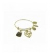 Happy Birthday Gold Tone Expandable Bracelet