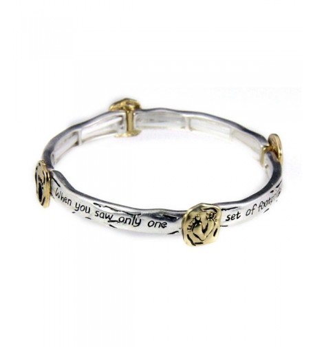 4030621 Footprints Bracelet Christian Religious