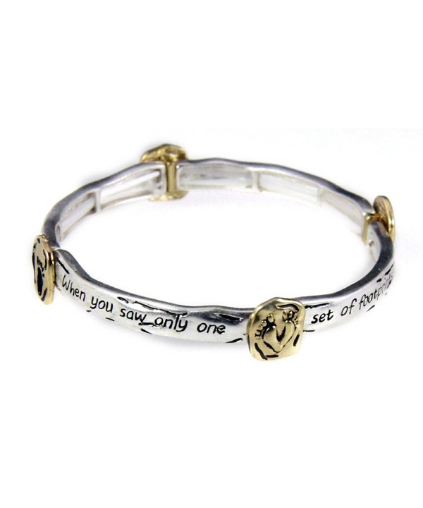 4030621 Footprints Bracelet Christian Religious