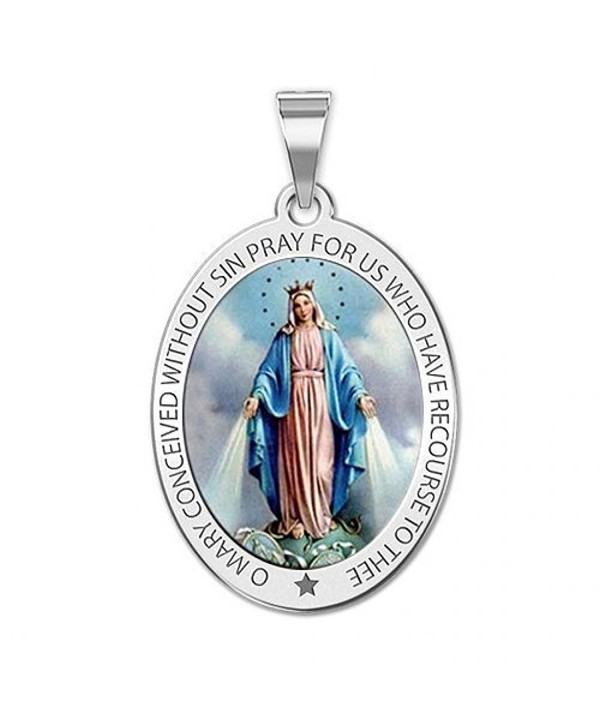 Miraculous Medal Color Pendant Necklace