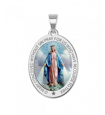 Miraculous Medal Color Pendant Necklace