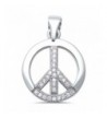 Sterling Silver Round Zirconia Pendant