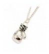 Susenstone Women Girl Necklace Silver