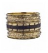 Lux Accessories Burnished Etched Bracelet