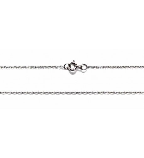 White Solid Dainty Chain Spring