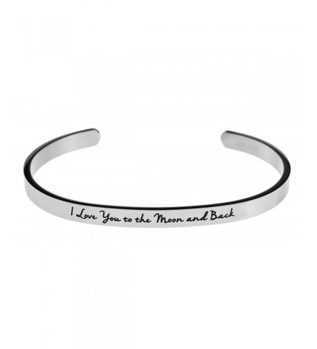 Inspirational Messaged Bracelet Bangle White