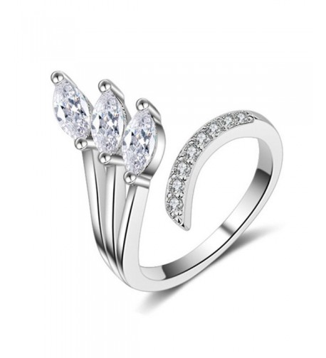 Silver Plated Cubic zirconia adjustable