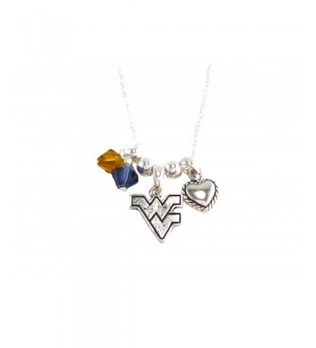 Virginia Mountaineers Austrian Crystal Necklace