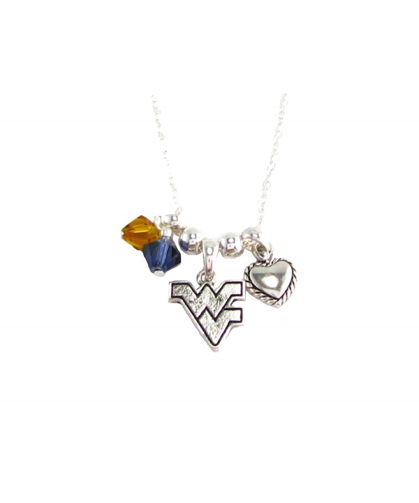 Virginia Mountaineers Austrian Crystal Necklace