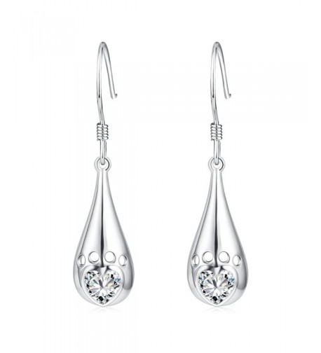 YFN Teardrop Sterling Hollowout Earrings