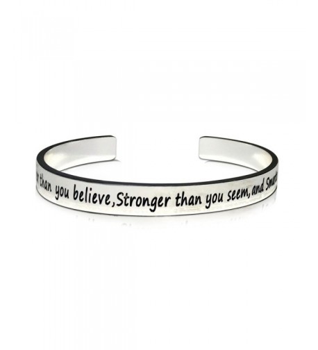 Braver Believe Stronger Smarter Bracelet