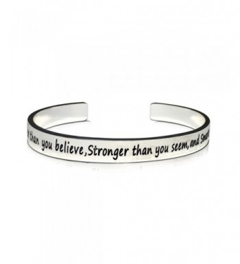 Braver Believe Stronger Smarter Bracelet