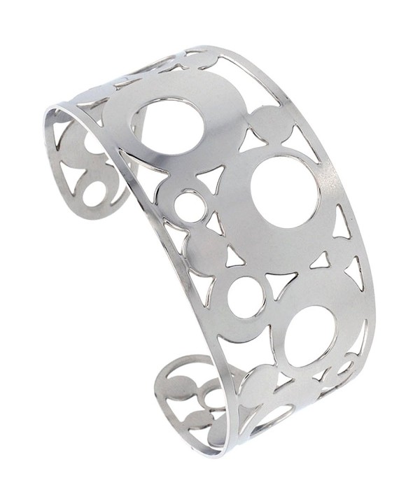 Stainless Bracelet Bubble Pattern Cut out Stainless Bracelet Bubble Pattern Cut out