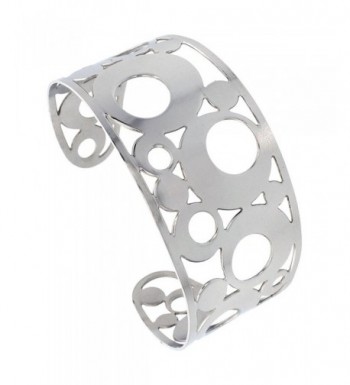 Stainless Bracelet Bubble Pattern Cut out