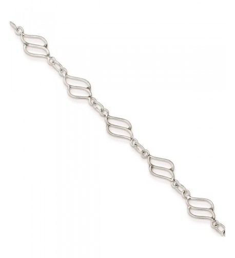 Sterling Silver Polished Design Bracelet