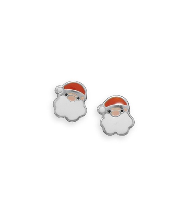 Santa Claus Earrings Sterling Silver