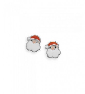 Santa Claus Earrings Sterling Silver