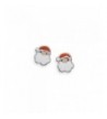 Santa Claus Earrings Sterling Silver