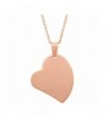Ladies Plated Stainless Pendant Slanted