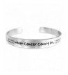 Cancer Cannot Bracelet Etched Stainless