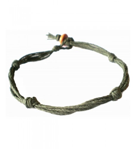 Army Green Love Knot Anklet