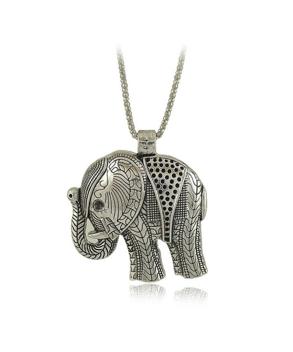 Bowisheet Elephant Pendant Necklace Jewelry