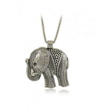 Bowisheet Elephant Pendant Necklace Jewelry