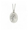 Polished Stainless Pendant Serenity Necklace