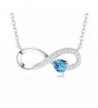 Birthstone Infinity Aquamarine Swarovski Anniversary