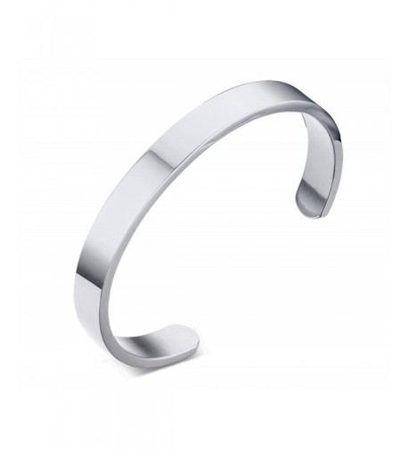 Engraving Stainless Steel Bangle Bracelets