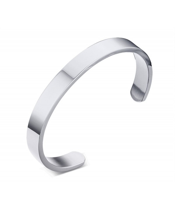 Engraving Stainless Steel Bangle Bracelets