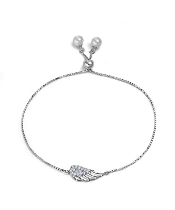 Womens Angel Bracelets Sterling Silver
