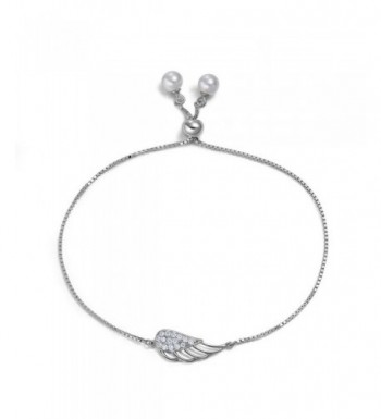 Womens Angel Bracelets Sterling Silver