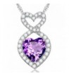 Infinity Amethyst Swarovski Birthstone Anniversary