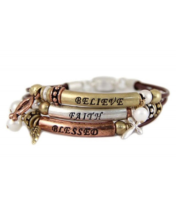 4030854 Believe Blessed Bracelet Knotted