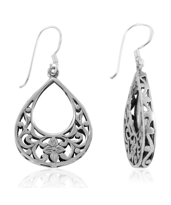 Sterling Silver Inspired Filigree Teardrop