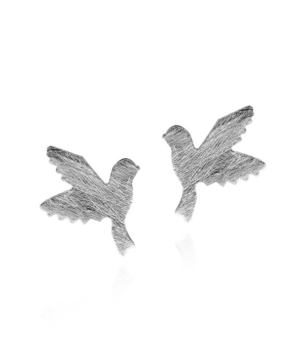 Doting Flight Textured Sterling Earrings