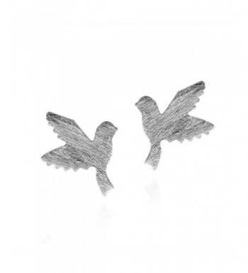 Doting Flight Textured Sterling Earrings