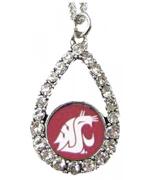 Washington Cougars Crimson Teardrop Necklace