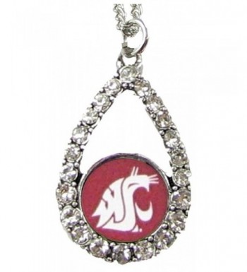 Washington Cougars Crimson Teardrop Necklace