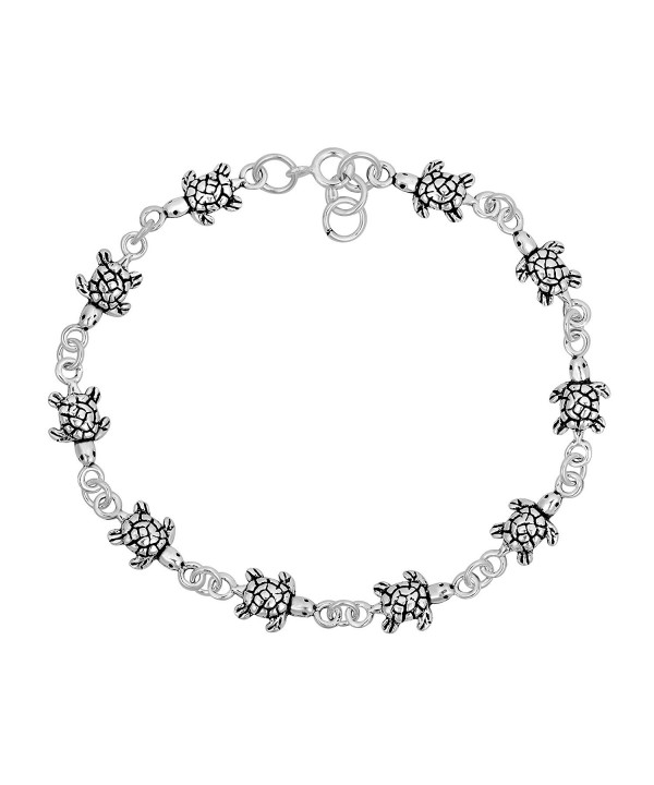 Turtles Inspired Sterling Silver Bracelet