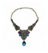 Doinshop Pendant Statement Crystal Necklace