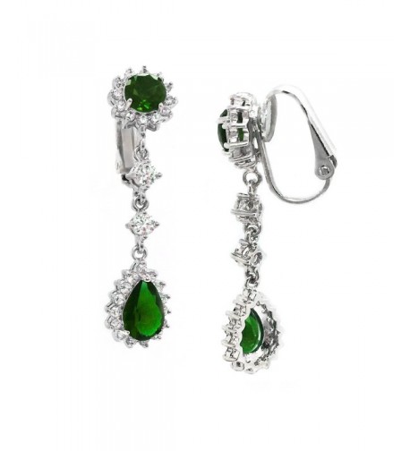 Sparkly Bride Earrings Teardrop Wedding
